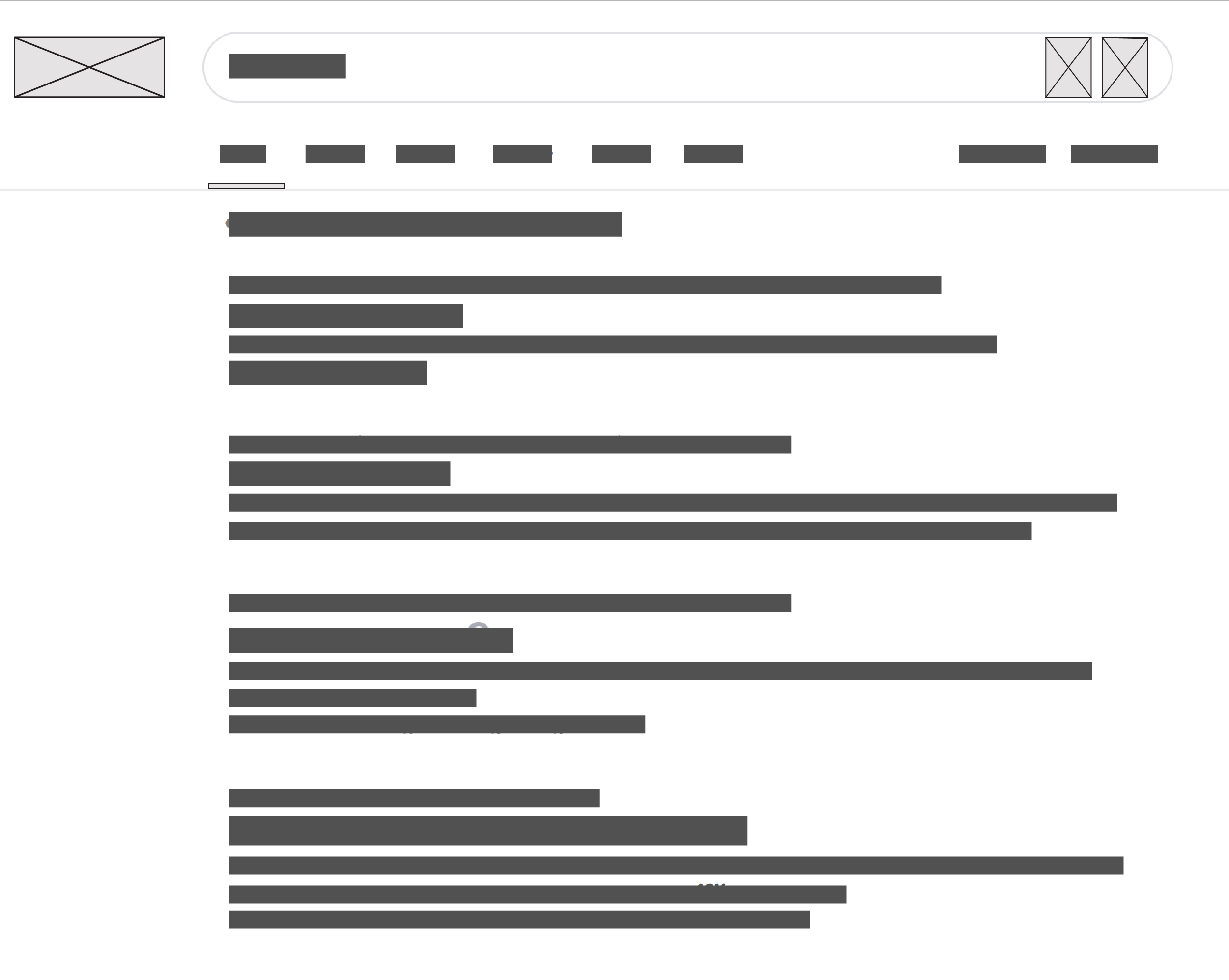 Unlabeled Google Search Wireframe